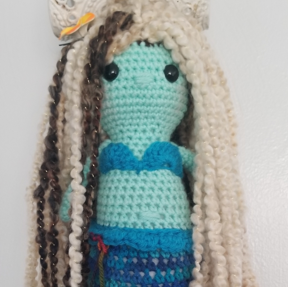 Crocheted mermaid